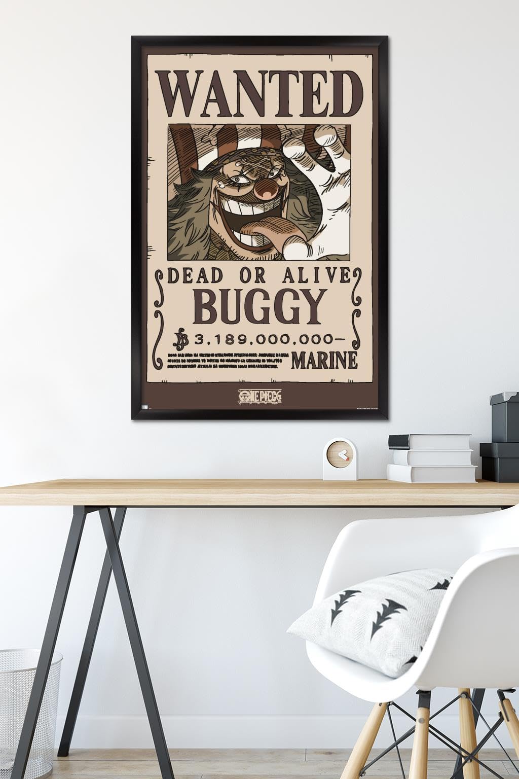 Amazon.com: One Piece - Buggy Wanted Poster Wall Poster, 34L